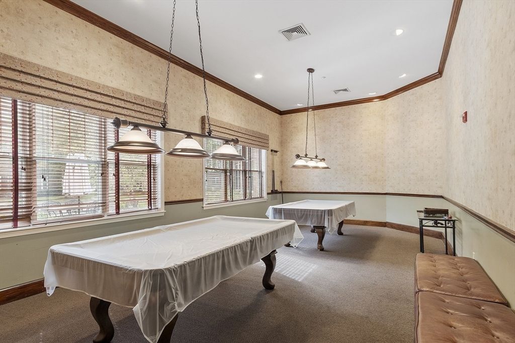 Billiard Table, Game Room, Interior, Pendant Lights, Recessed Lighting