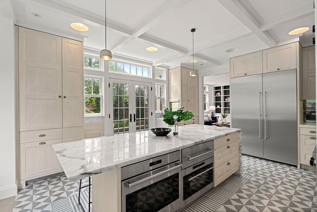 Interior, Kitchen, Pendant Lights, Recessed Lighting, Stainless Steel Appliances