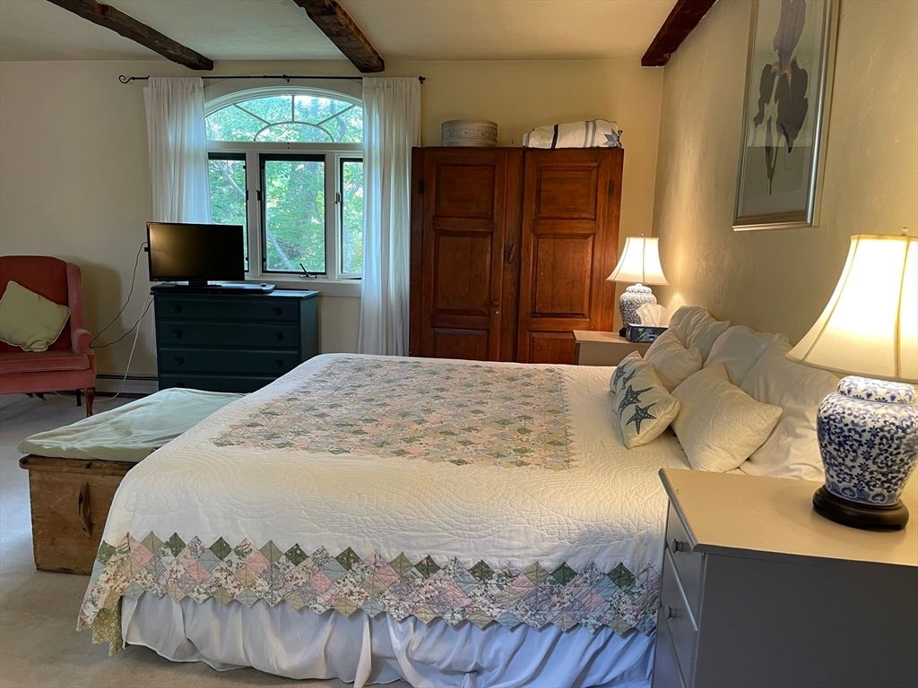 Bedroom, Interior, Wooden Beams
