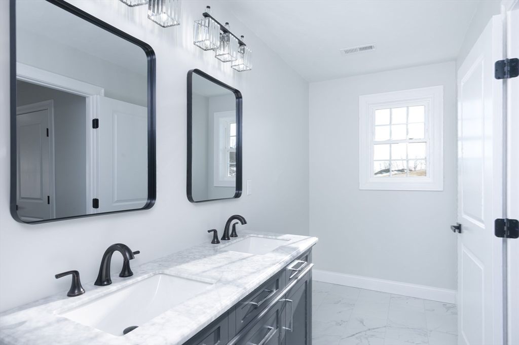 Bathroom, Dual Sink Vanities, Interior, Marble