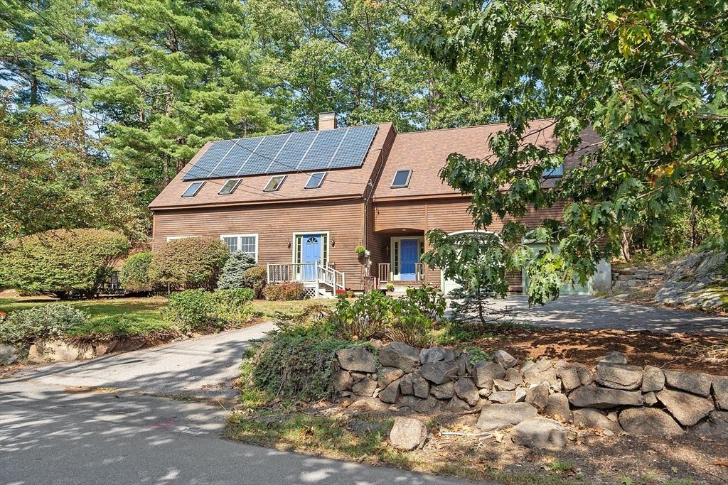 Exterior, Facade, Solar Panels, Tudor Revival