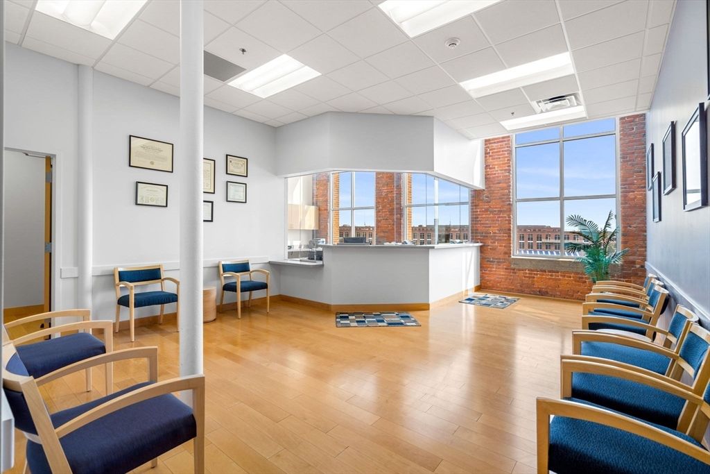 Interior, Recessed Lighting, Stone Walls, Wood Texture Flooring