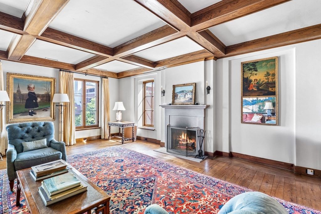 Fireplace, Interior, Wooden Beams, Wood Texture Flooring