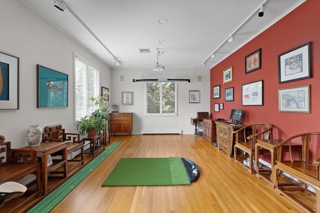 Home Office, Interior, Wood Texture Flooring