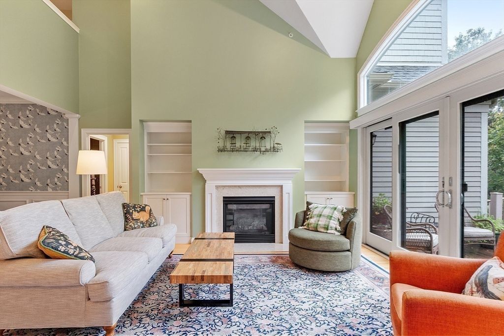 Fireplace, Interior, Living room, Wood Texture Flooring