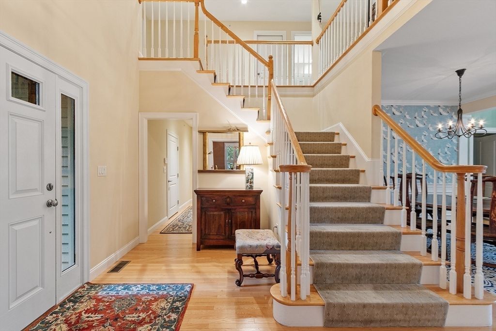 Chandelier, Interior, Wood Texture Flooring
