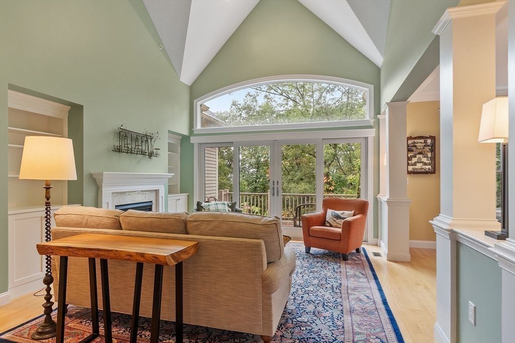 Fireplace, Interior, Living room, Wood Texture Flooring