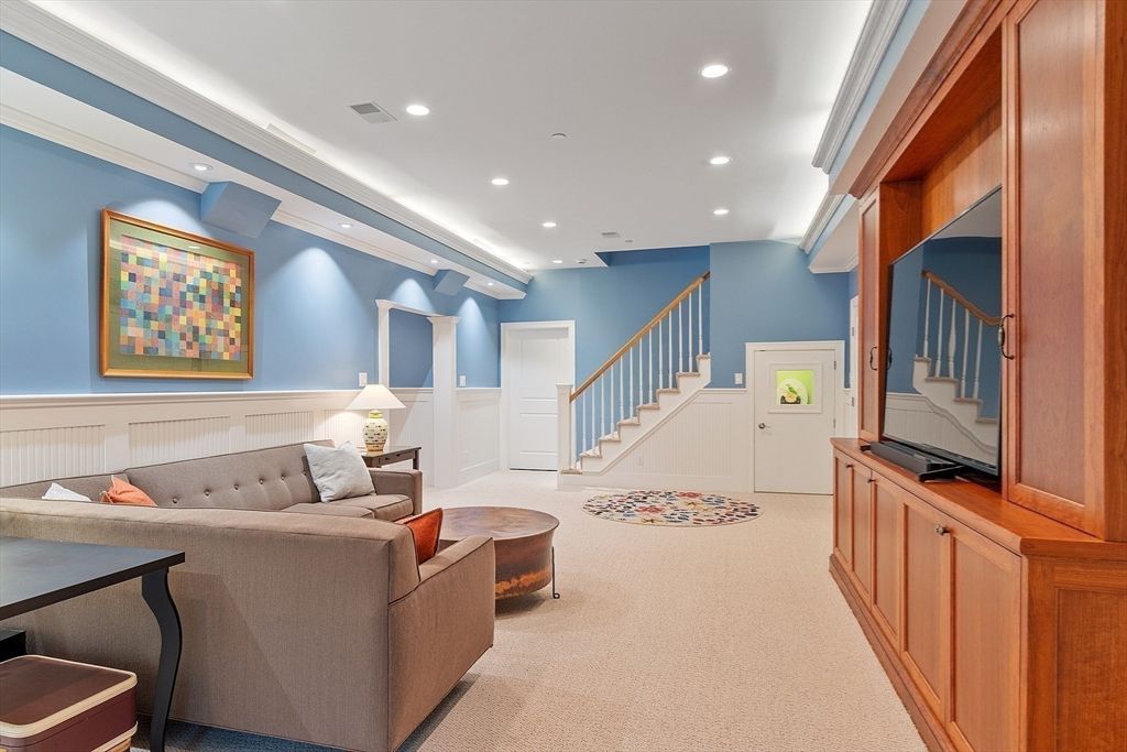 Interior, Living room, Recessed Lighting