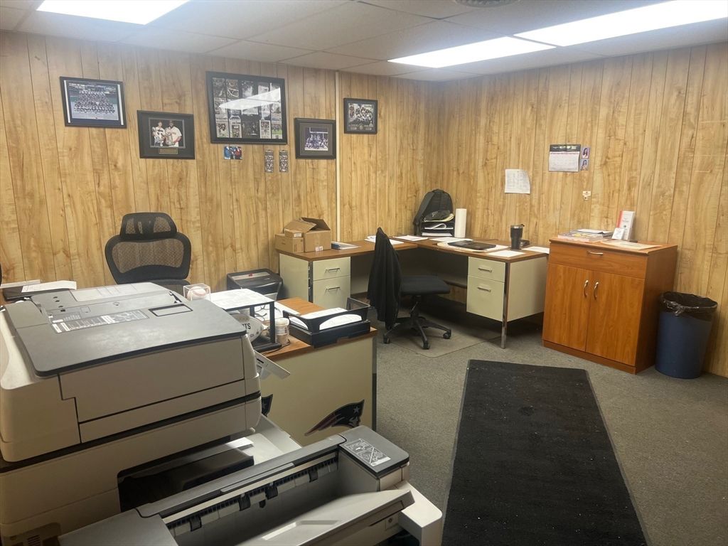 Home Office, Interior, Wooden Walls