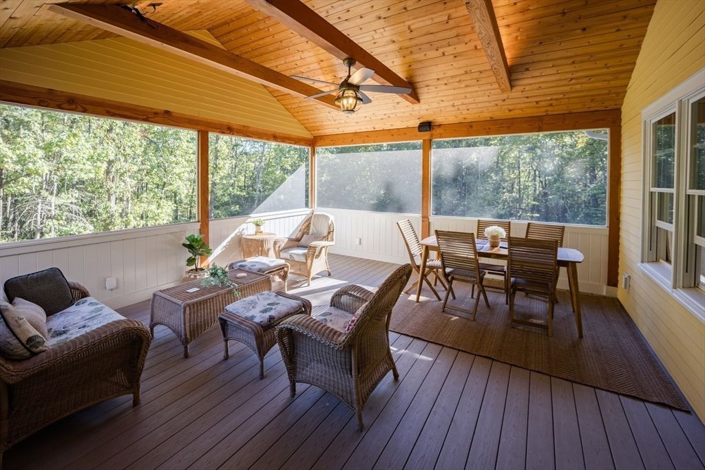 Dining room, Exterior, Interior, Wooden Beams, Wooden Ceilings, Wood Texture Flooring