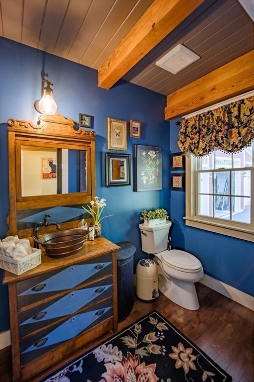 Bathroom, Interior, Wood Texture Flooring