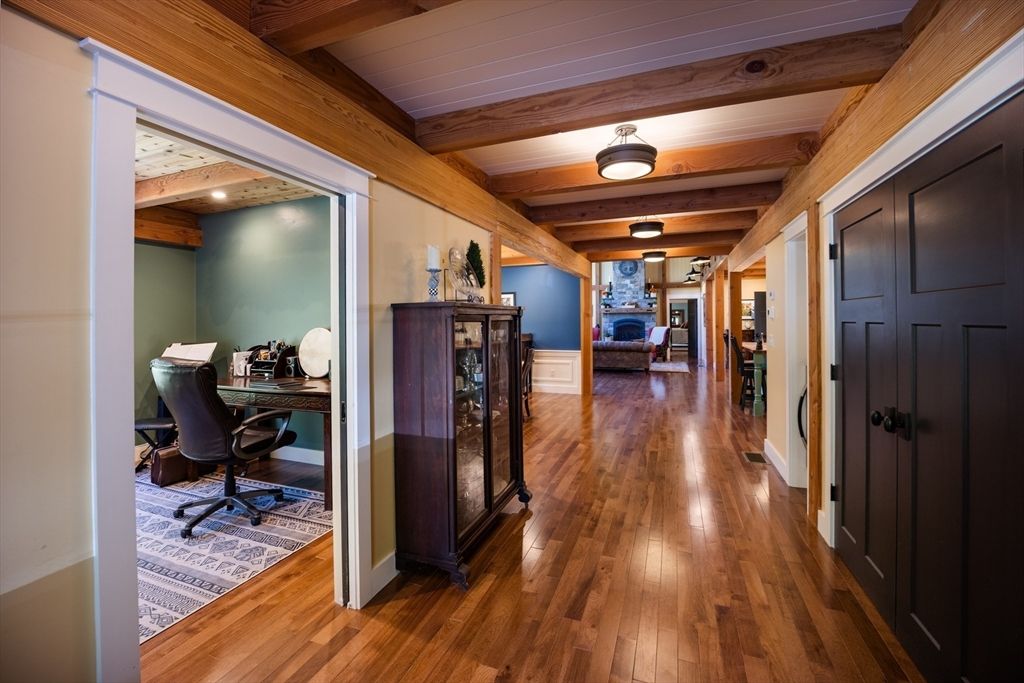 Home Office, Interior, Wooden Beams, Wooden Ceilings, Wood Texture Flooring