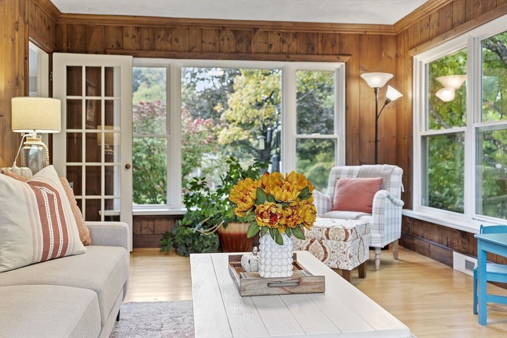 Interior, Living room, Wood Texture Flooring, Wooden Walls