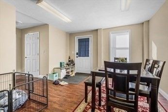 Dining room, Interior, Wood Texture Flooring