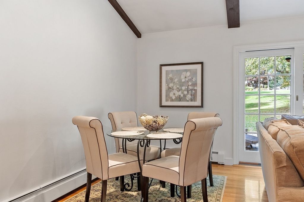 Dining room, Interior, Wooden Beams, Wood Texture Flooring