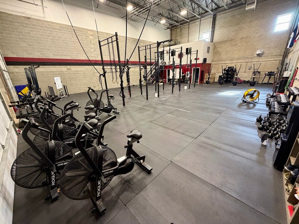 Fitness Equipment, Interior, Stone Walls