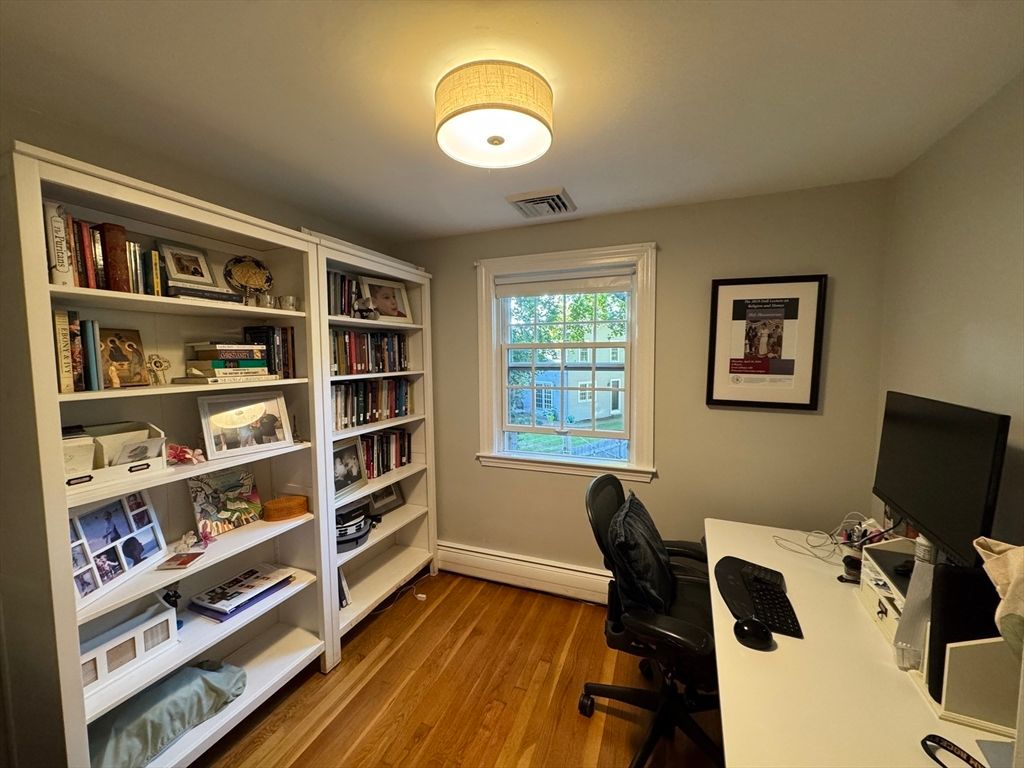 Home Office, Interior, Wood Texture Flooring