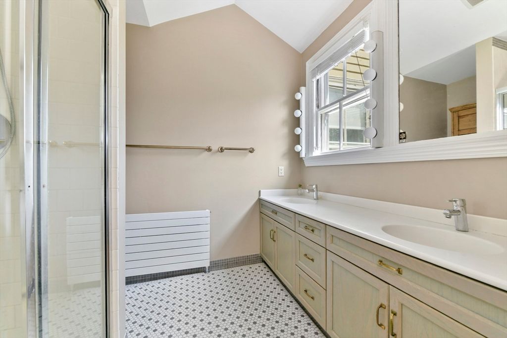 Bathroom, Dual Sink Vanities, Glass Shower, Interior
