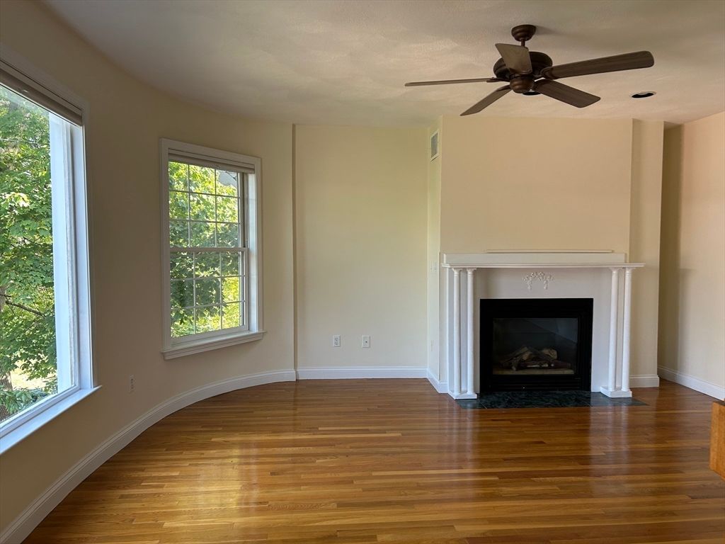 Empty room, Fireplace, Interior, Wood Texture Flooring
