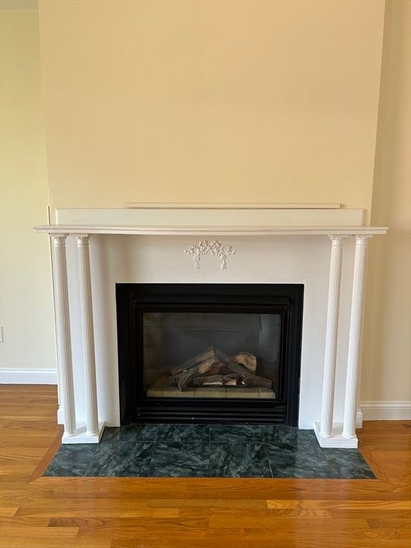 Fireplace, Interior, Wood Texture Flooring