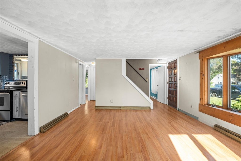 Empty room, Interior, Kitchen, Wood Texture Flooring