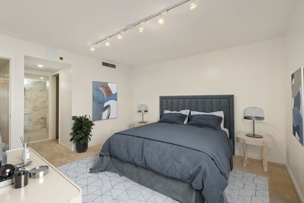 Bedroom, Interior, Recessed Lighting