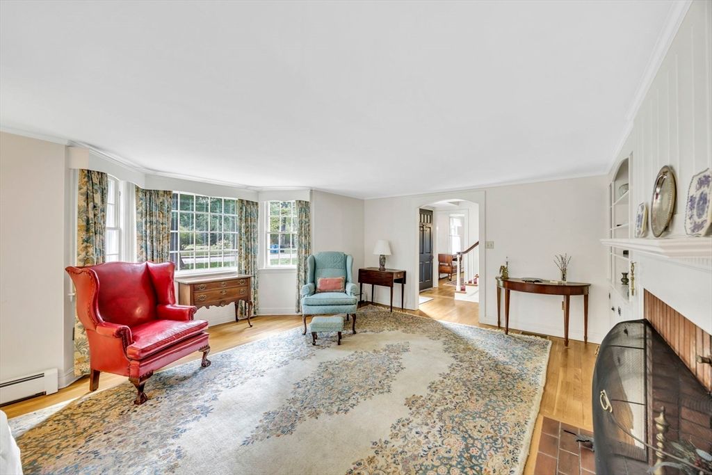 Fireplace, Interior, Wood Texture Flooring