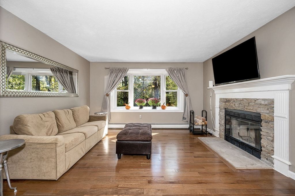 Fireplace, Interior, Wood Texture Flooring