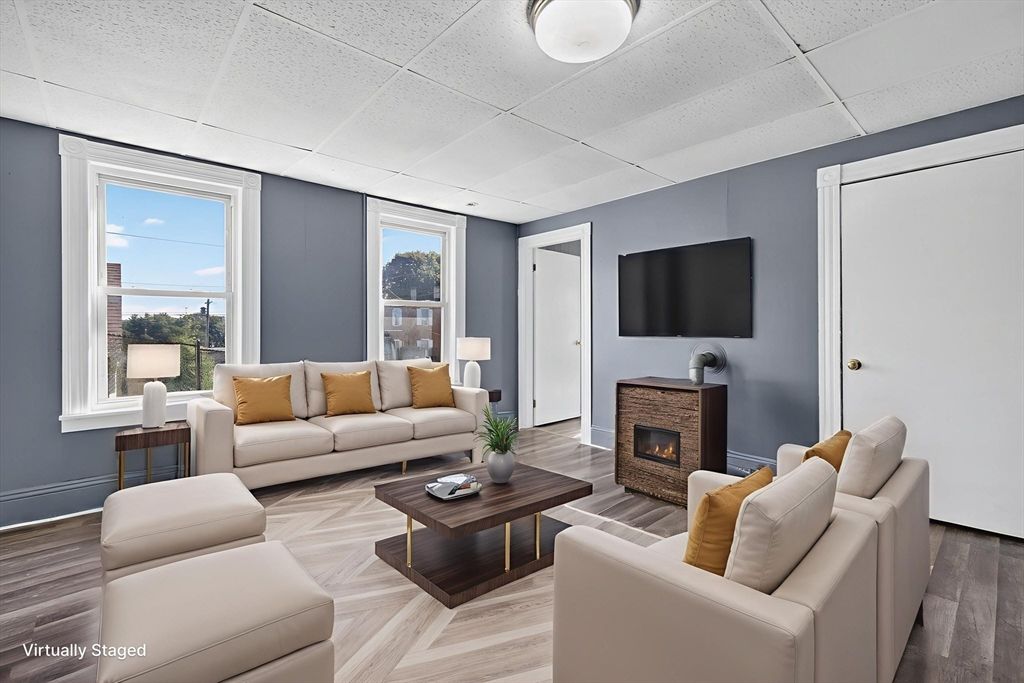 Fireplace, Interior, Living room, Wood Texture Flooring