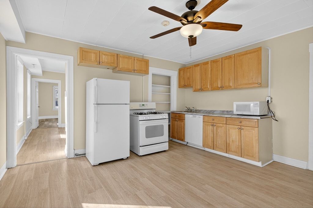 Interior, Kitchen, Wood Texture Flooring
