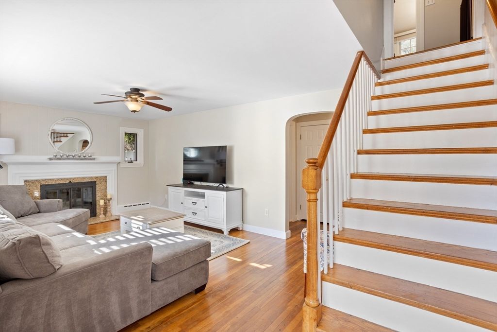 Fireplace, Interior, Living room, Wood Texture Flooring