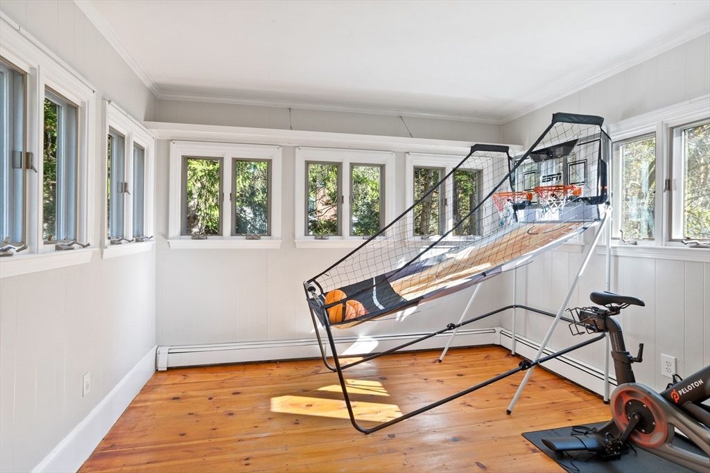 Fitness Equipment, Interior, Wood Texture Flooring