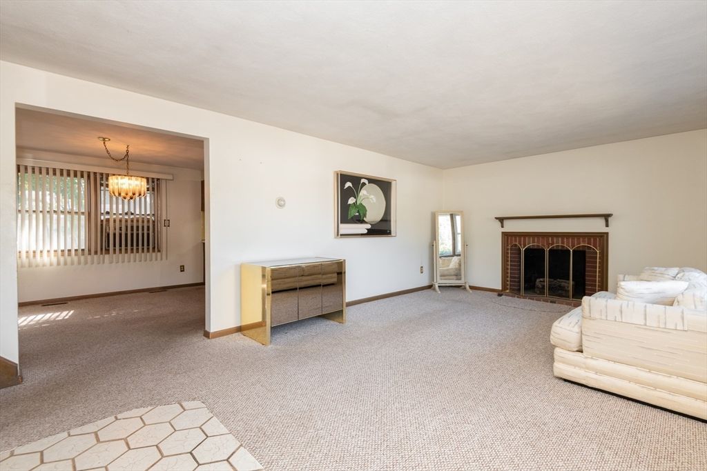 Empty room, Fireplace, Interior, Pendant Lights