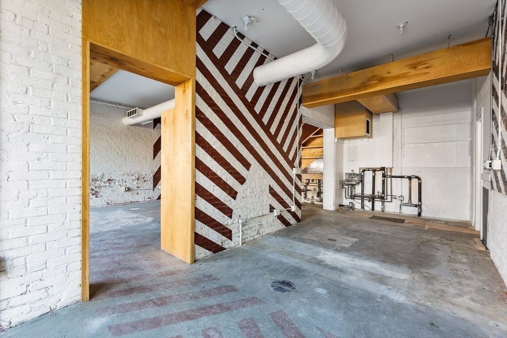 Interior, Stone Walls, Wooden Beams