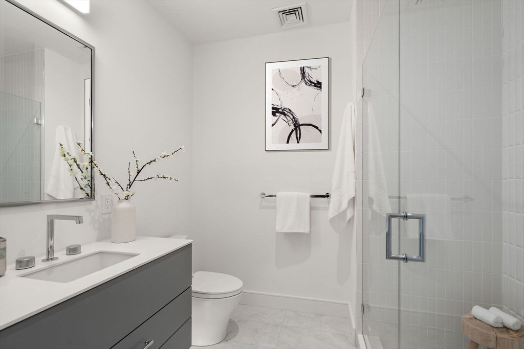 Bathroom, Glass Shower, Interior