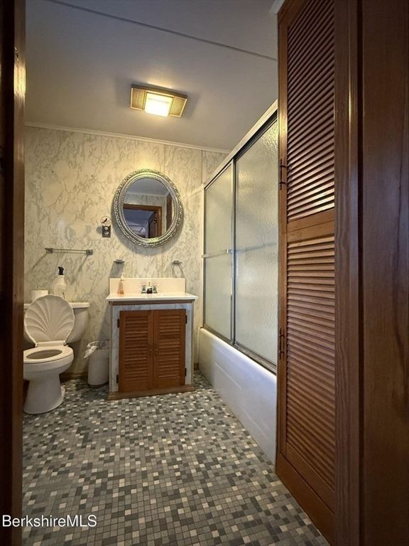 Bathroom, Glass Shower, Interior, Marble Walls
