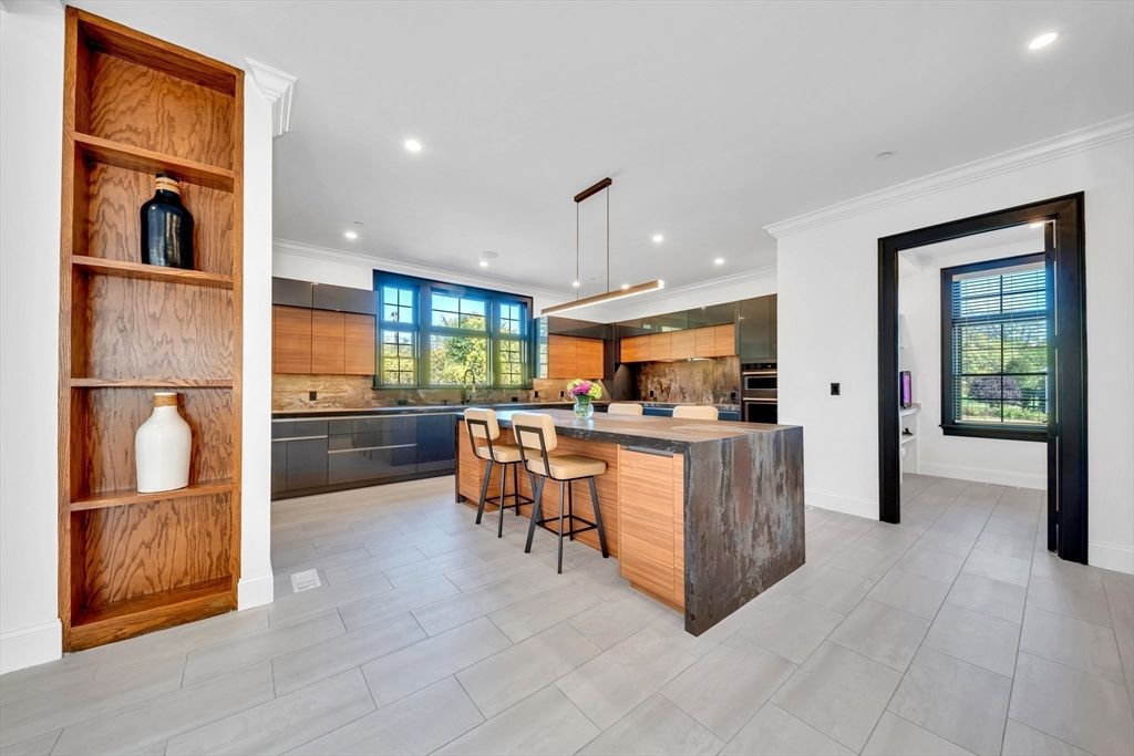 Interior, Kitchen, Pendant Lights, Recessed Lighting, Stainless Steel Appliances