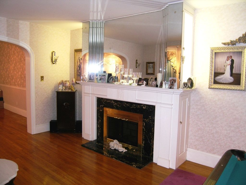 Fireplace, Interior, Wood Texture Flooring