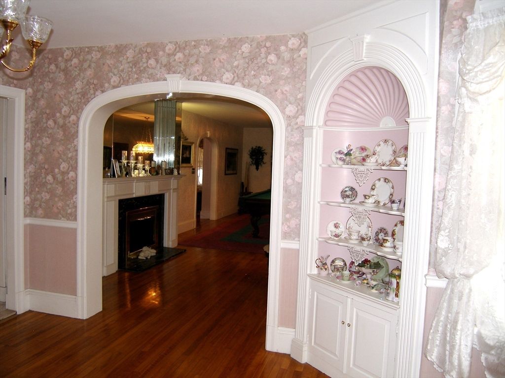 Fireplace, Interior, Wood Texture Flooring