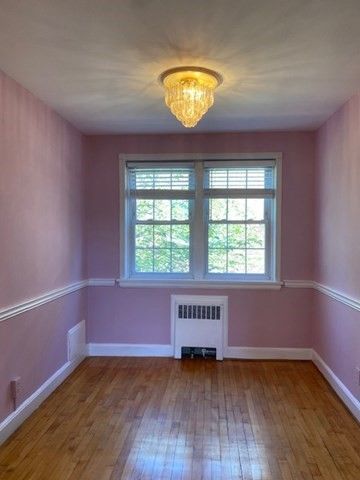 Chandelier, Empty room, Interior, Wood Texture Flooring