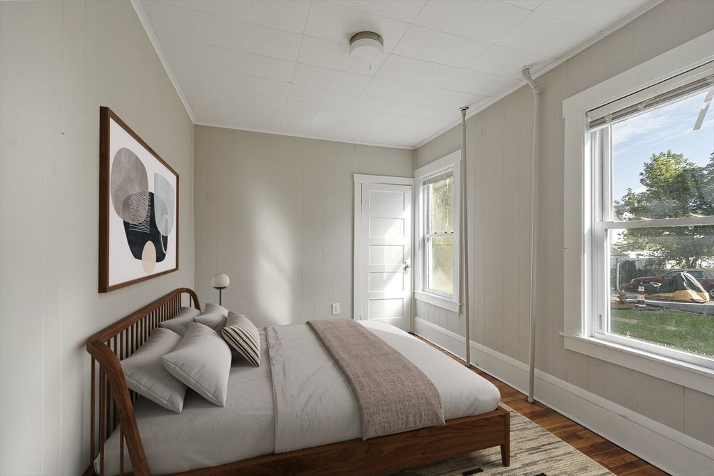 Bedroom, Interior, Wood Texture Flooring