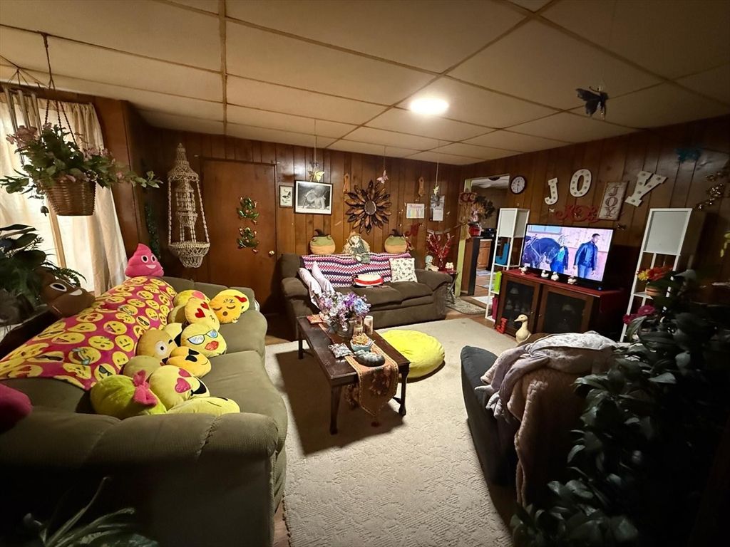 Interior, Living room, Wooden Walls