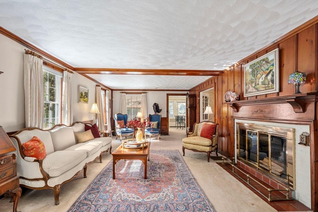 Fireplace, Interior, Living room, Wooden Walls