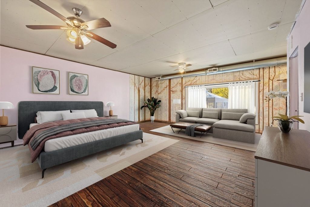 Bedroom, Interior, Wood Texture Flooring