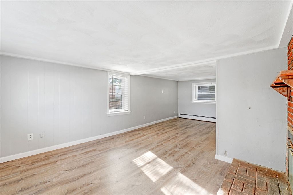 Empty room, Interior, Wood Texture Flooring