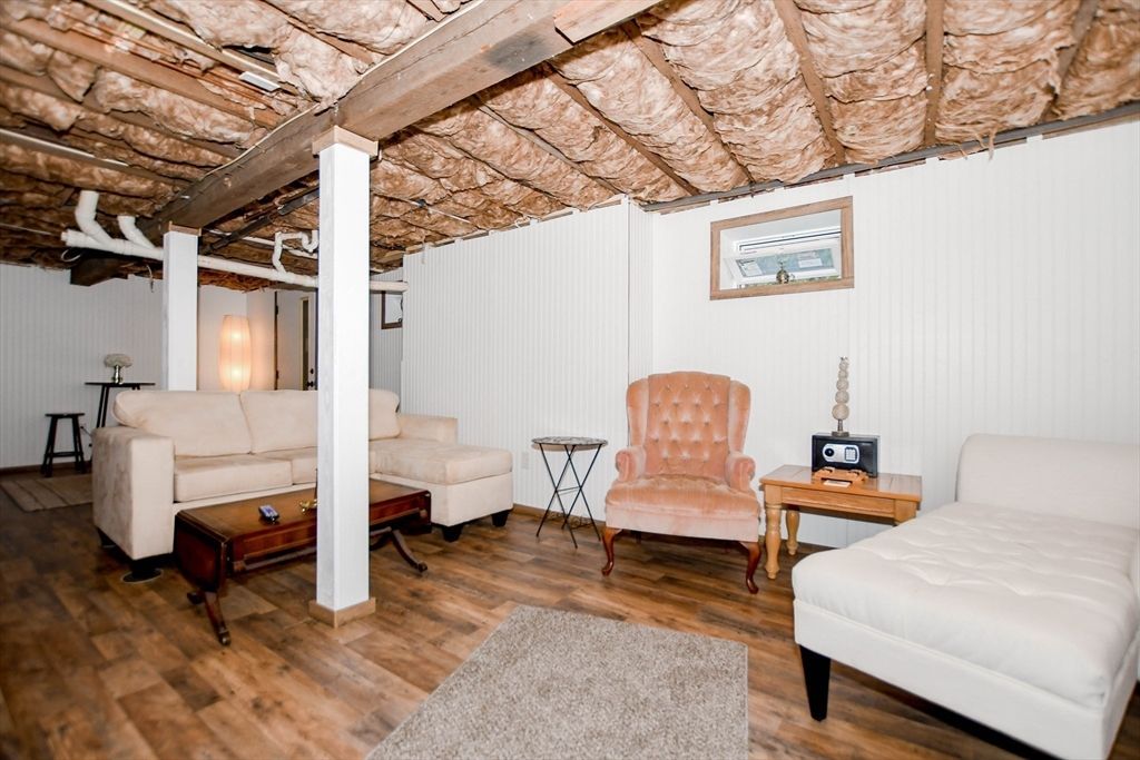 Interior, Living room, Stone Walls, Wood Texture Flooring