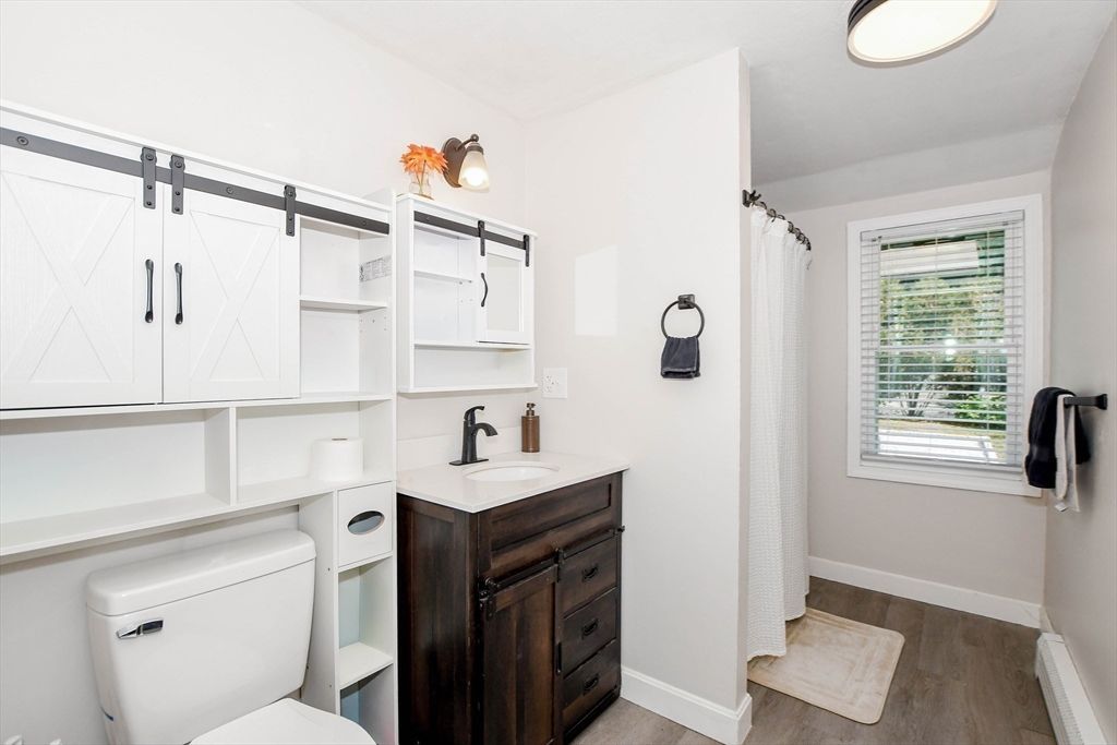 Bathroom, Interior, Wood Texture Flooring