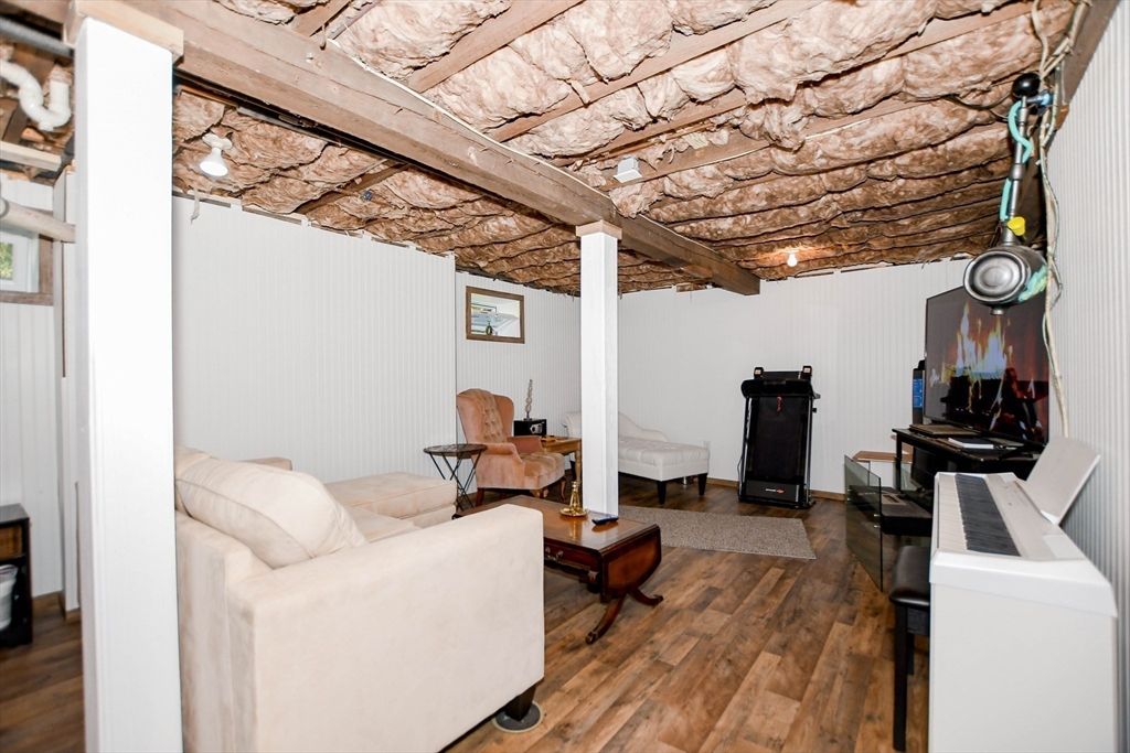 Interior, Living room, Stone Walls, Wood Texture Flooring