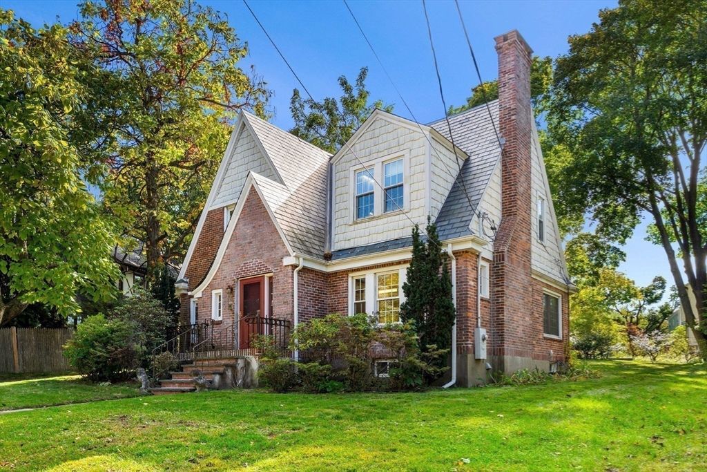 Exterior, Facade, Brick Facade, Tudor Revival