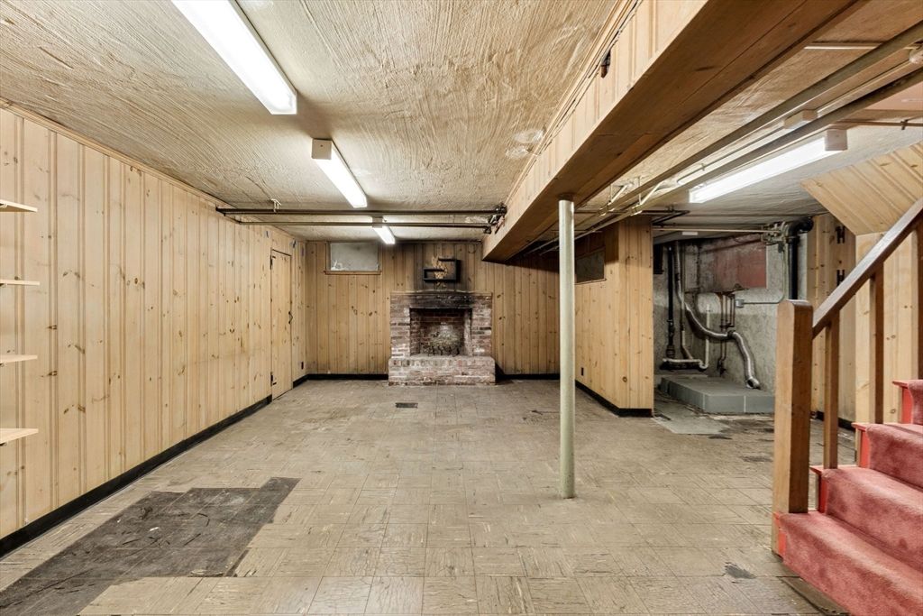 Fireplace, Interior, Wooden Walls